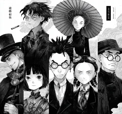 幻想冒险题材方向代表图，描绘异世界场景与冒险旅程